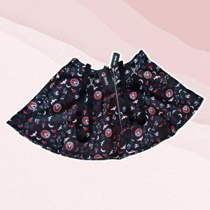 Emily The Strange O-Ring Suspender Skirt